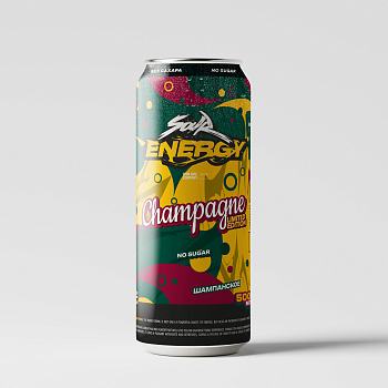 Напиток INDO Sour Energy "Champagne Limited Edition" 0.5л